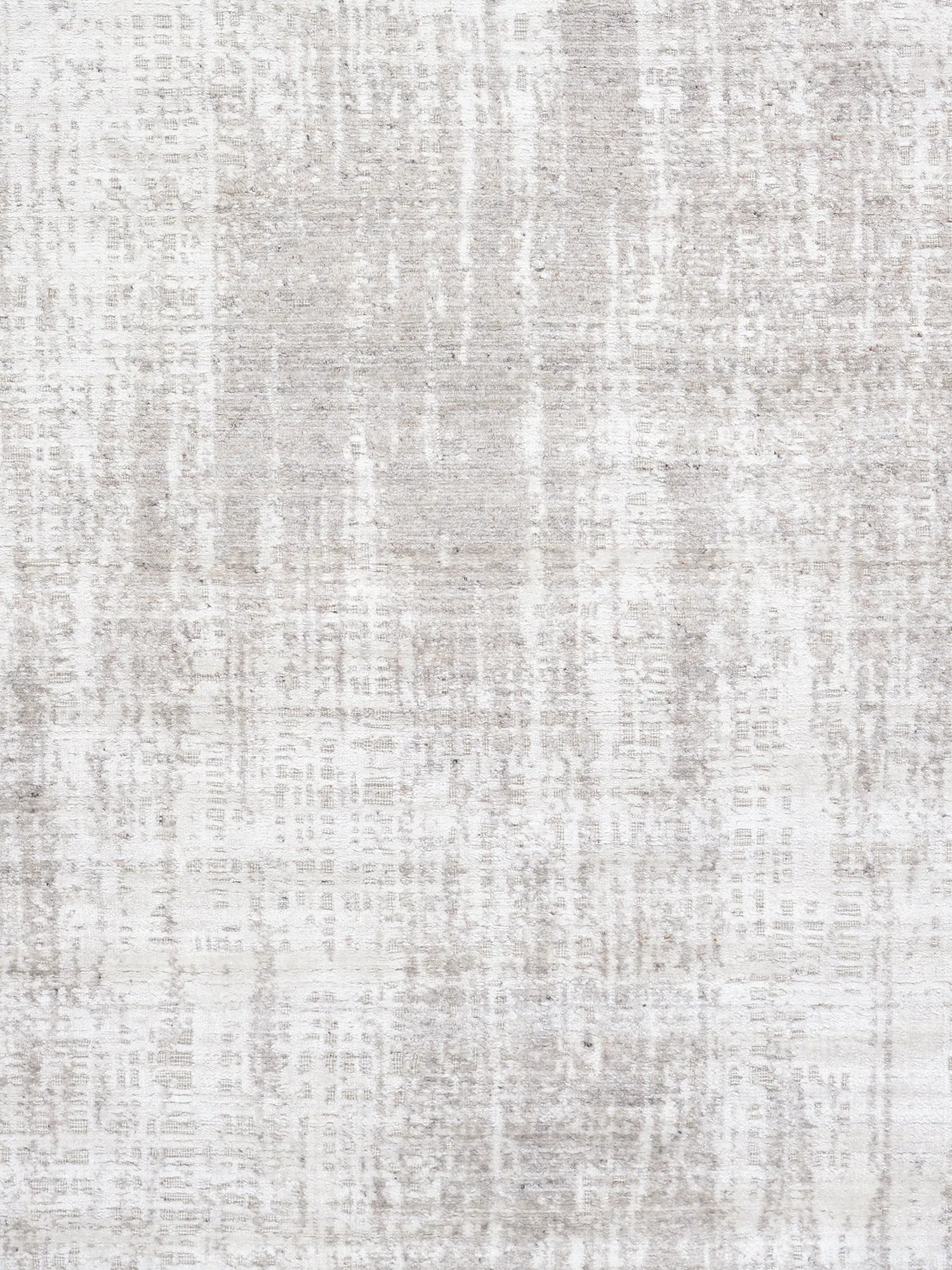 Amari Collection Hand-Loomed Bsilk & Wool Taupe Area Rug- 5' 3" X 7' 8"