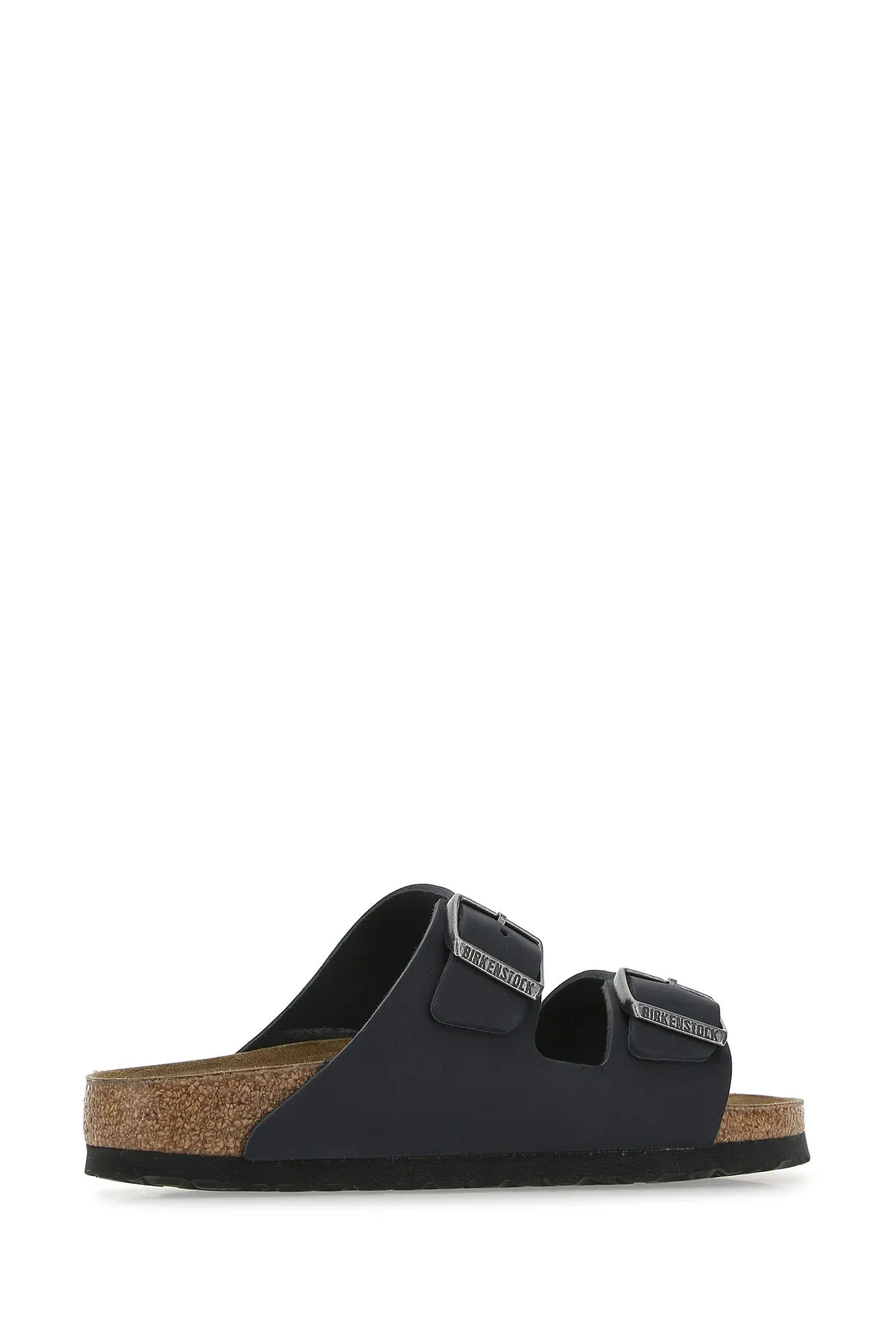 Black leather Arizona slippers