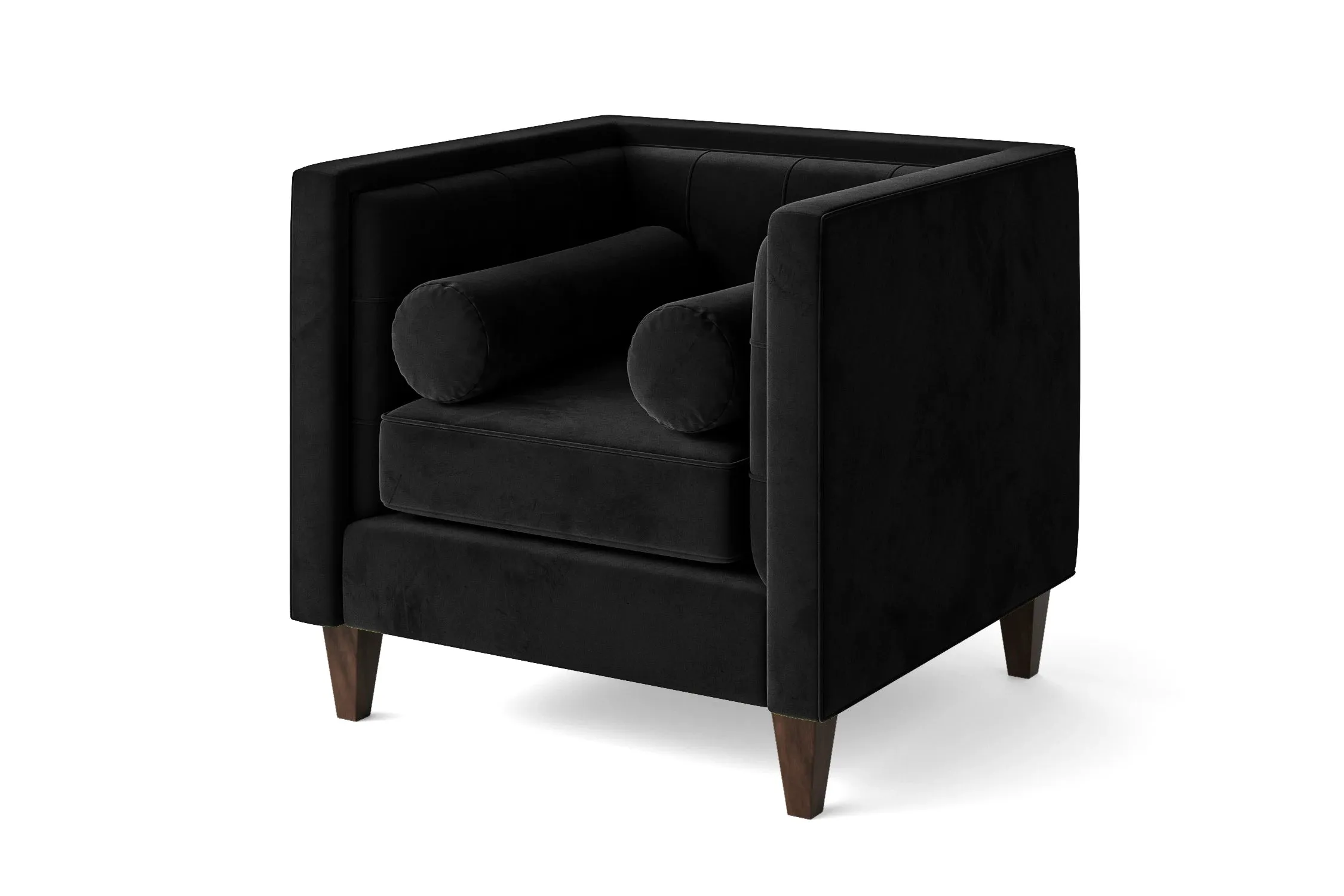 Brescia Armchair Black Velvet