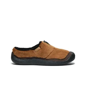 Keen Men's Howser III Slide in Bison, Charcoal, Black & Green Plaid