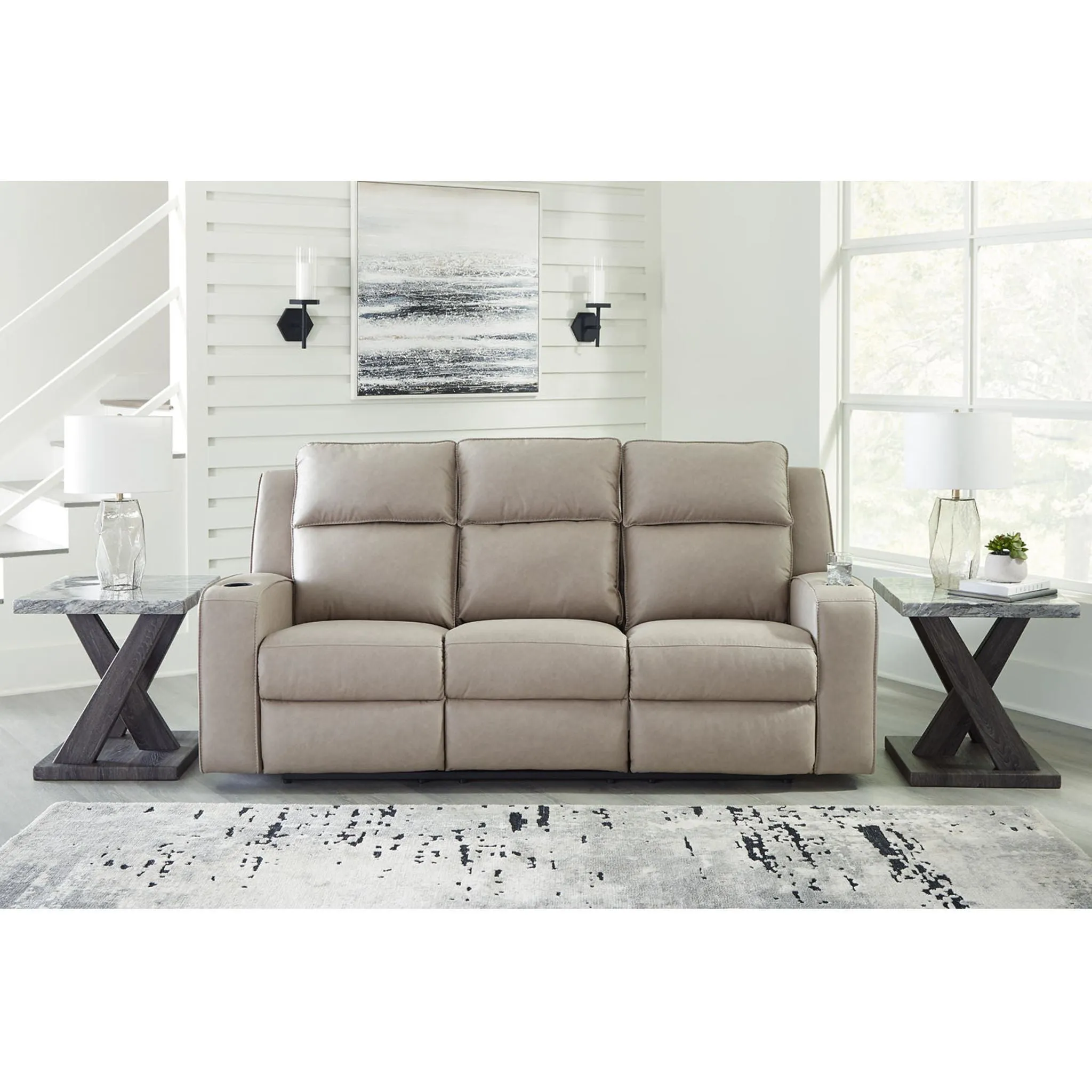 Lavenhorne Reclining Sofa with Drop Down Table