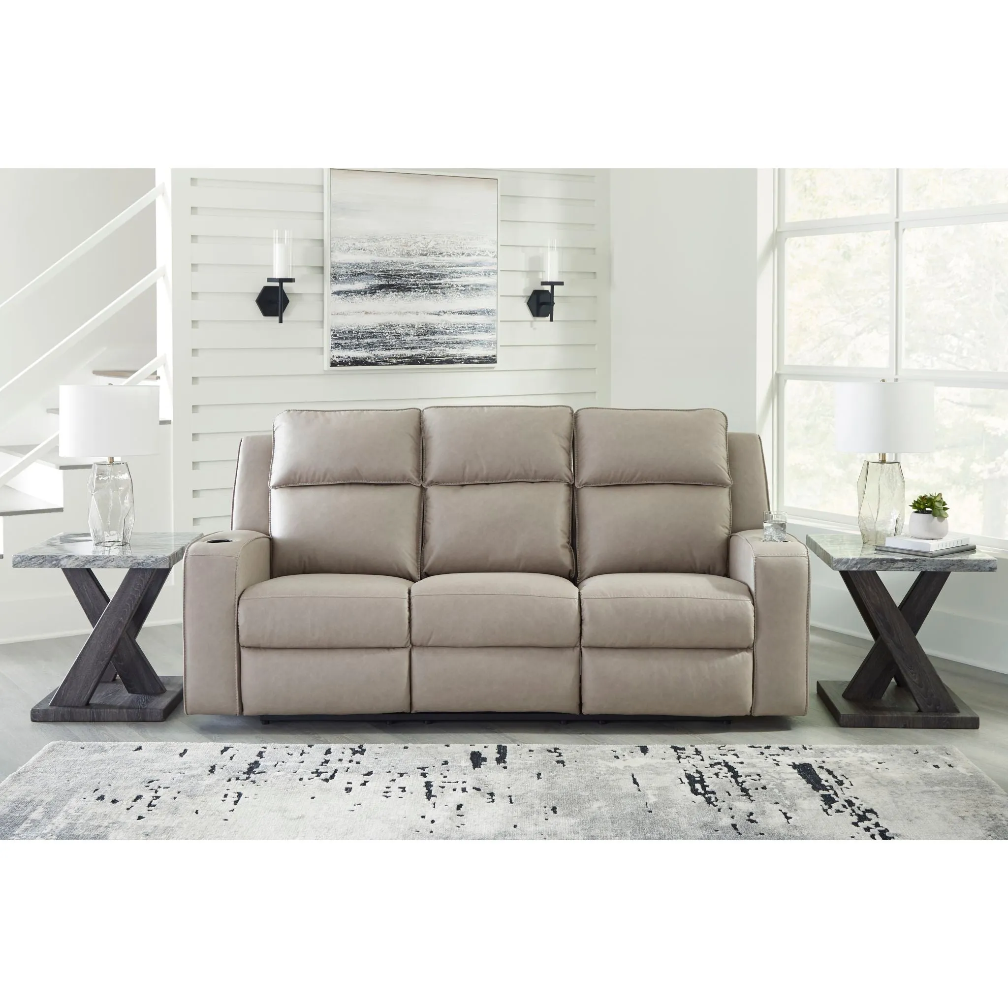 Lavenhorne Reclining Sofa with Drop Down Table