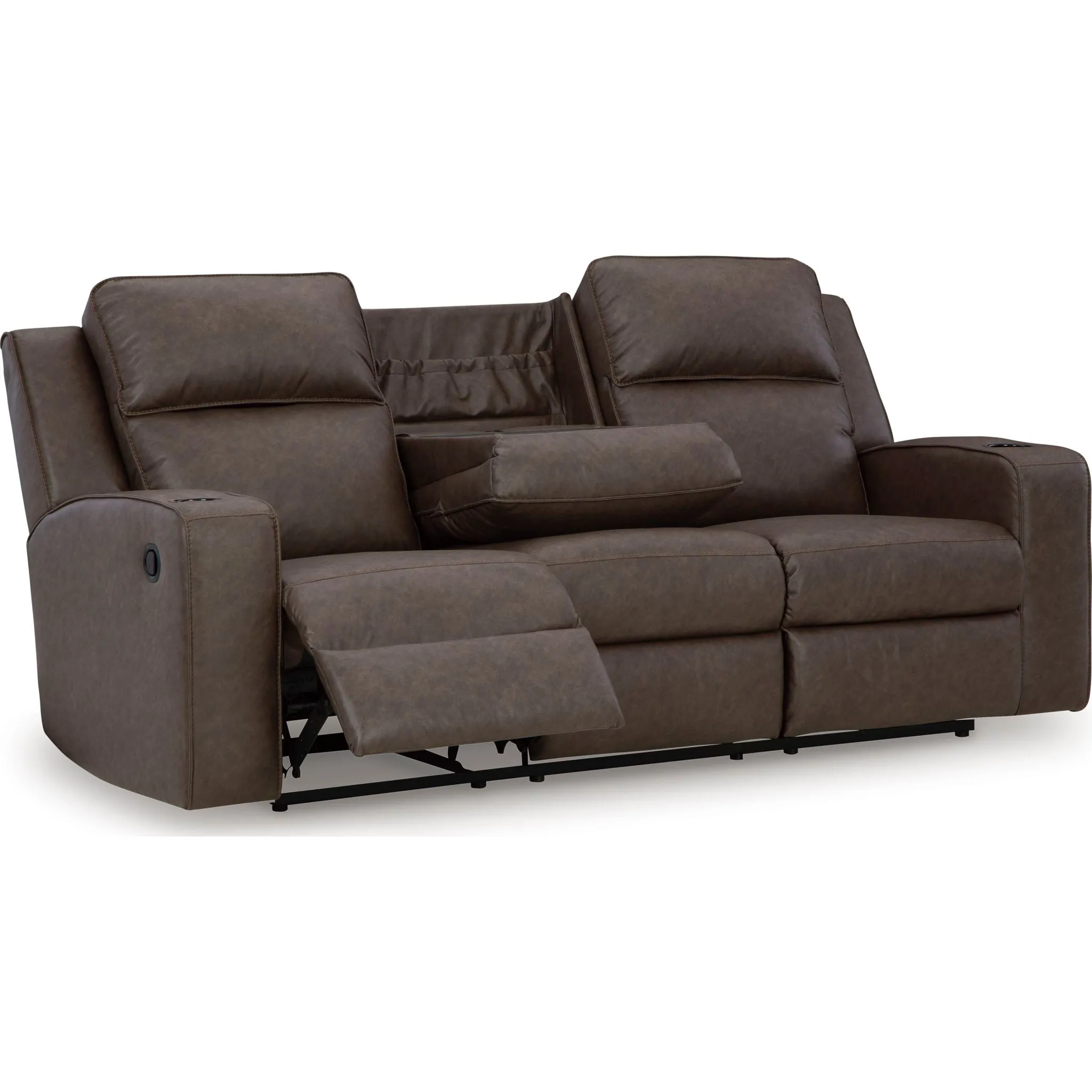 Lavenhorne Reclining Sofa with Drop Down Table