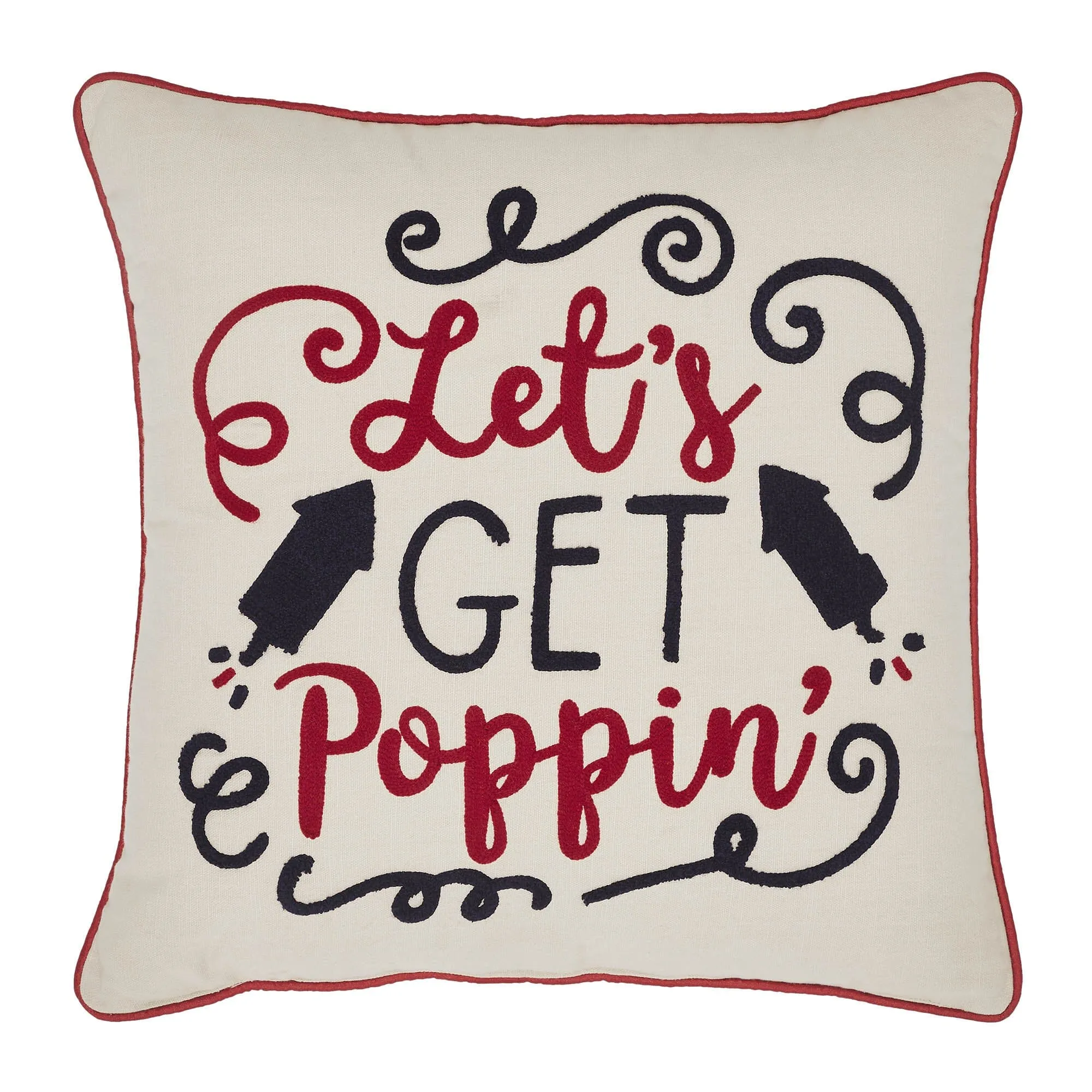 Let's Get Poppin' Pillow 18"