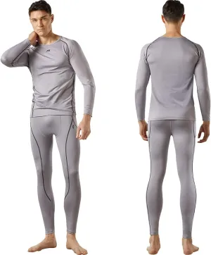 MAXHEAT Mens Thermal Underwear Long Johns Set with Fleece Lined