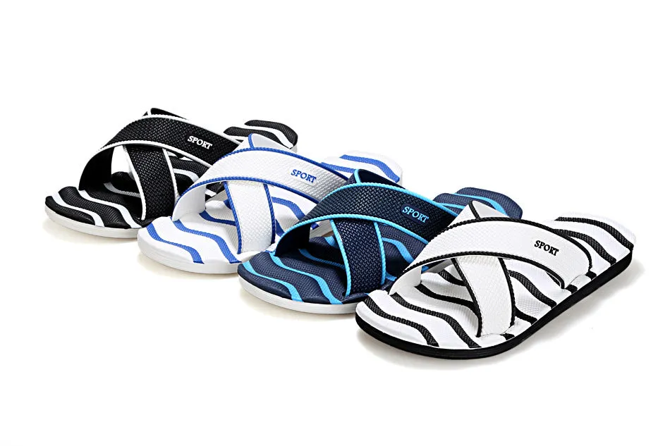 Men's Criss Cross Slippers