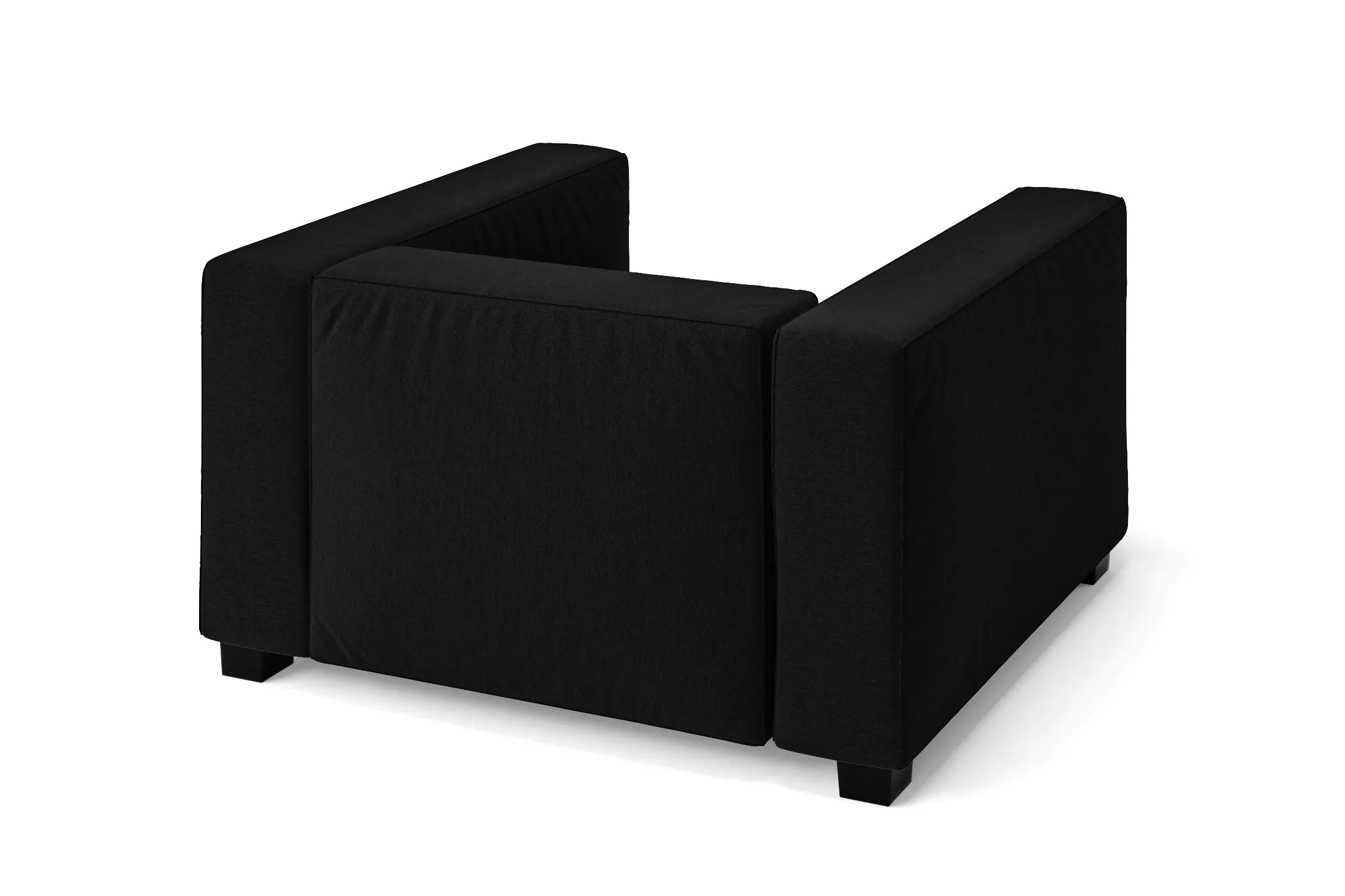 Taranto Armchair Black Linen Fabric