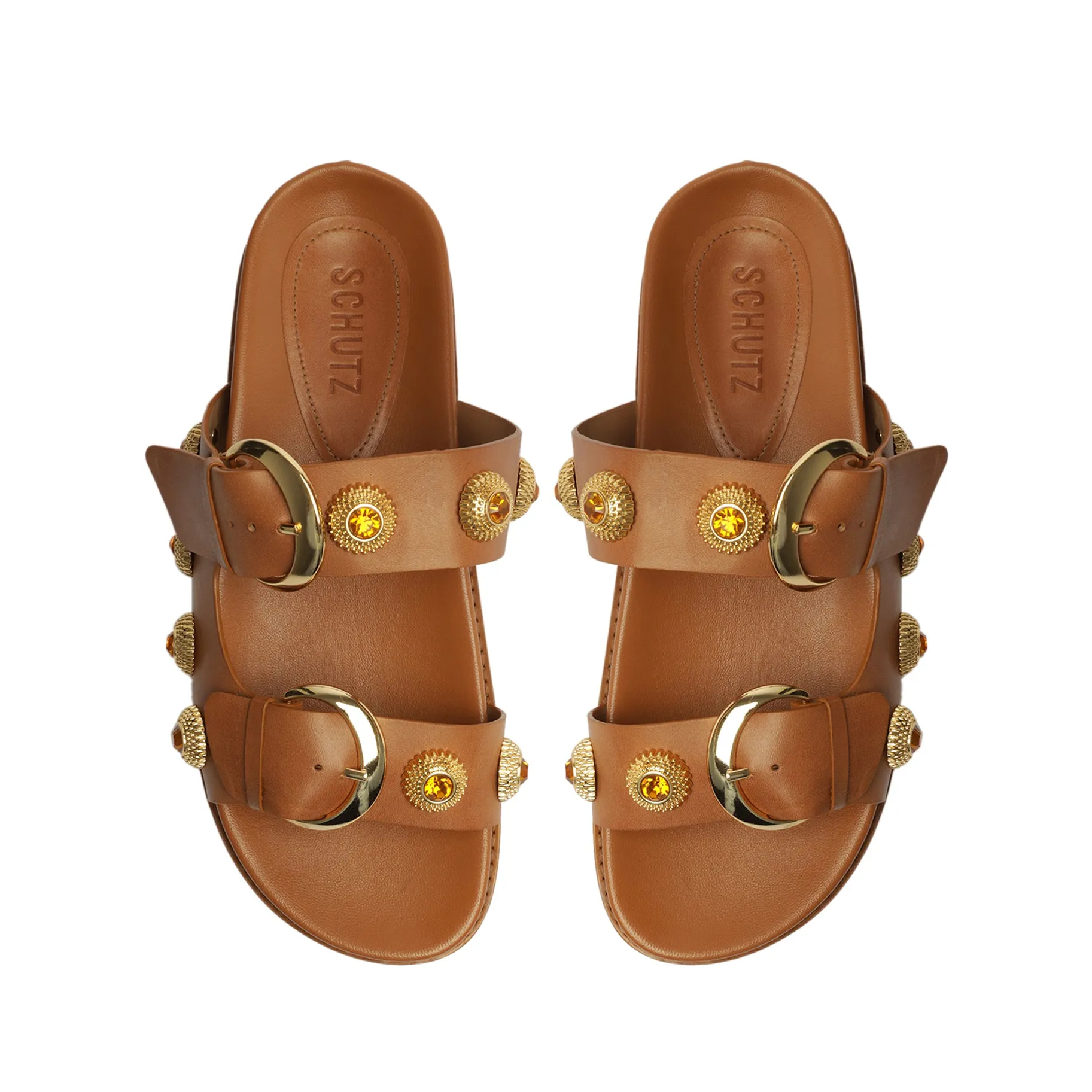 Vivian Sporty Atanado Leather Sandal