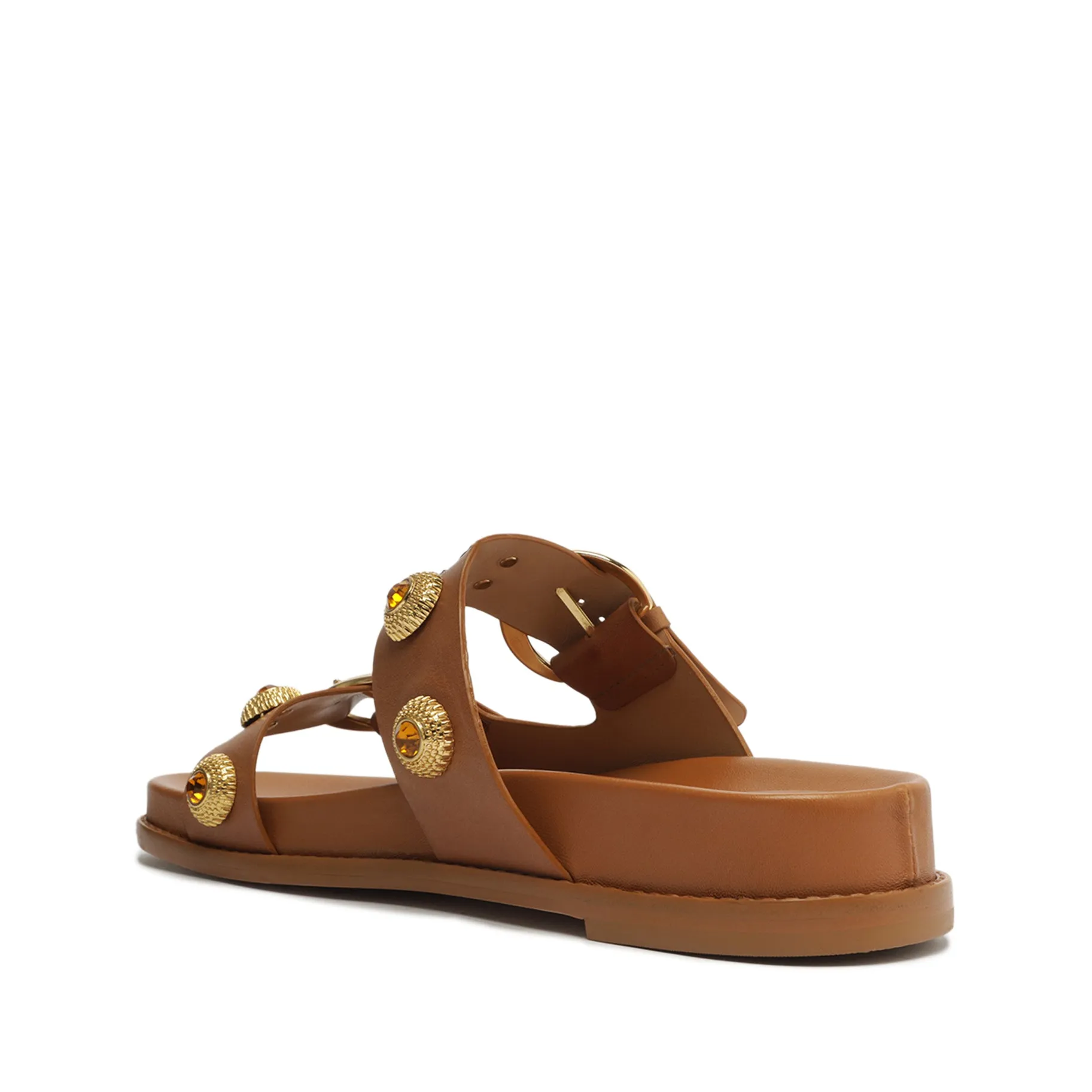 Vivian Sporty Atanado Leather Sandal