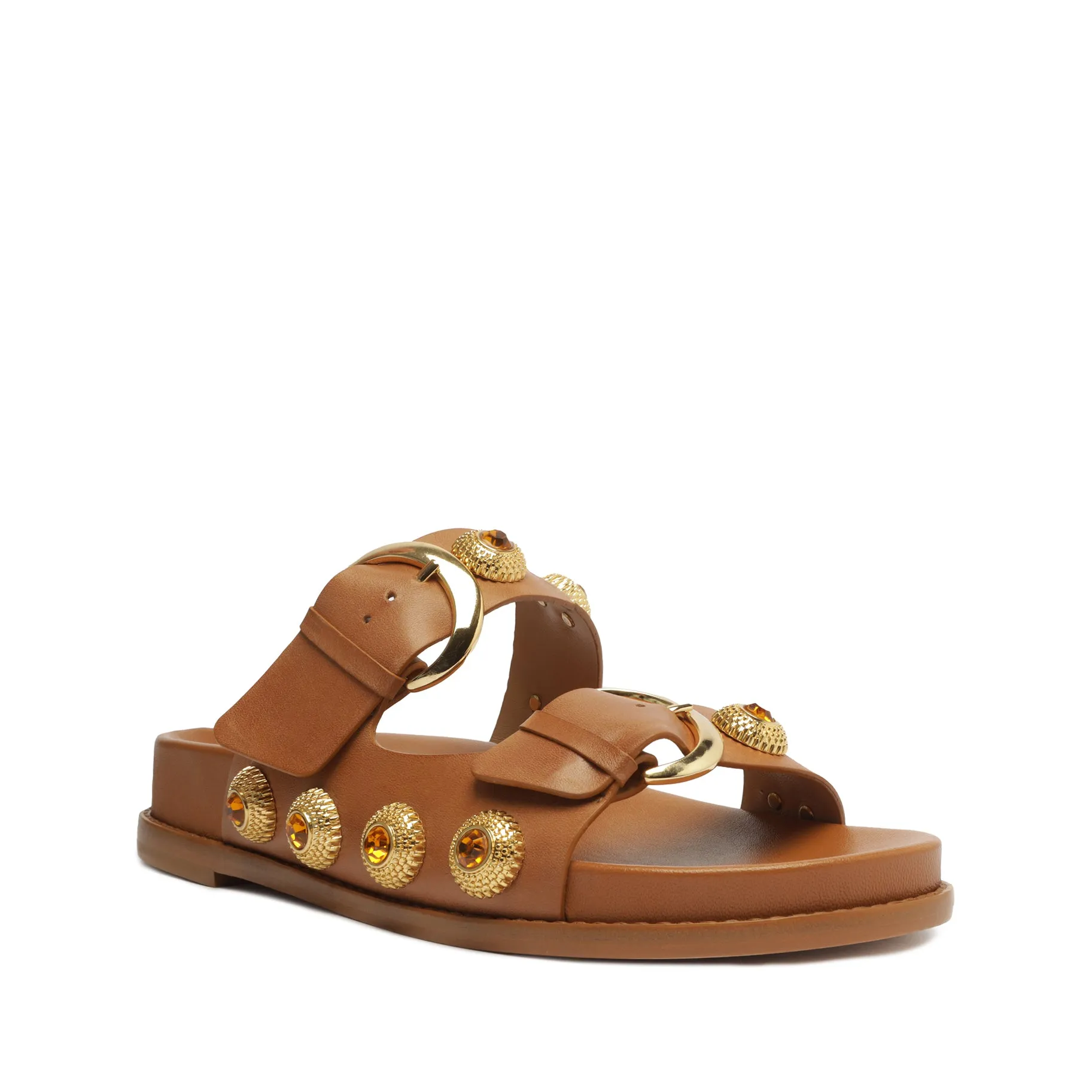 Vivian Sporty Atanado Leather Sandal