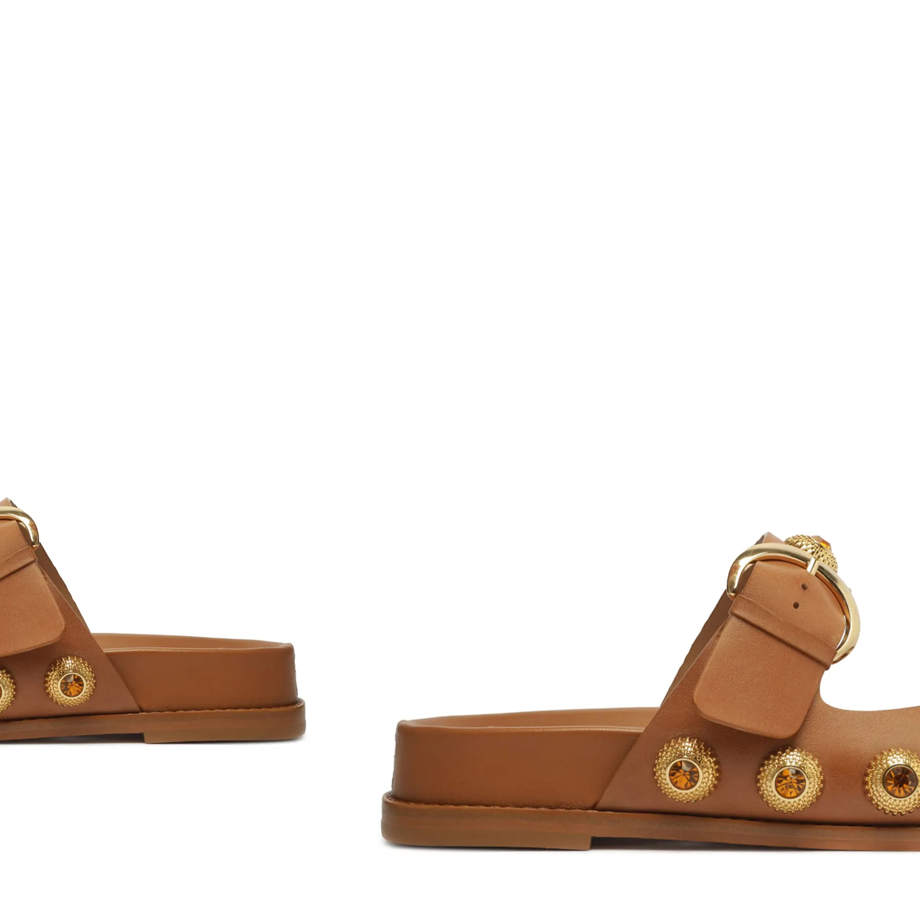 Vivian Sporty Atanado Leather Sandal