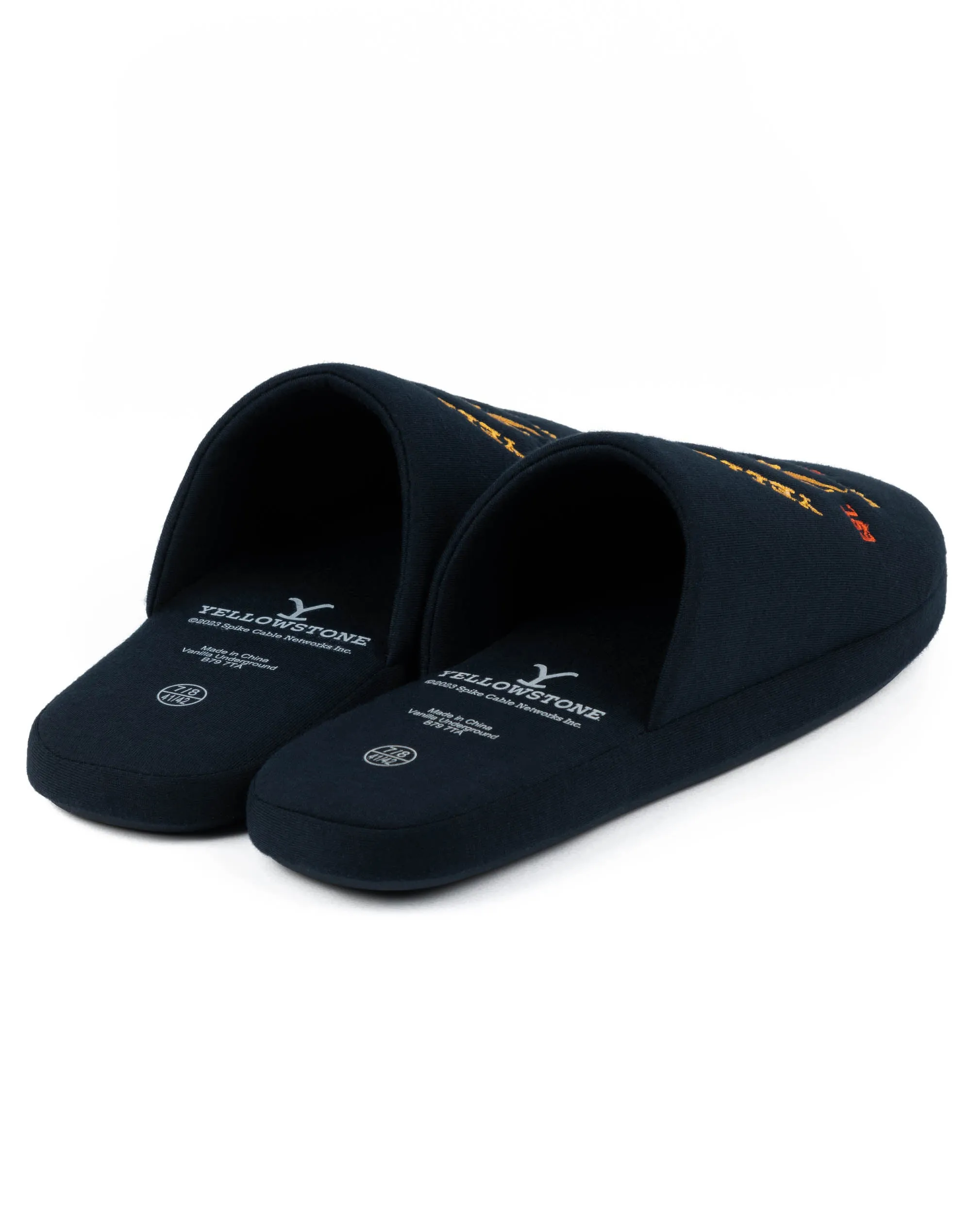 Yellowstone Men's Navy Slippers